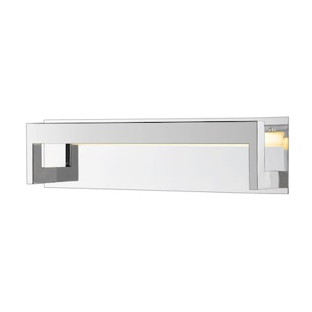 Z-Lite Linc 1 Light Vanity, Chrome & Frosted 1925-20V-CH-LED